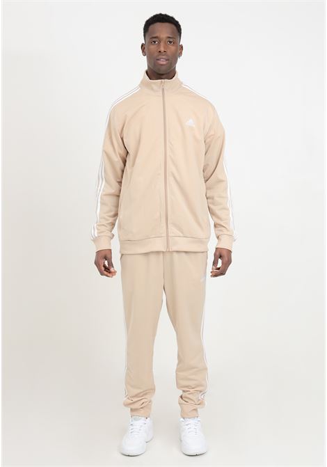 Beige and white men's tracksuit with zip jacket and jogging bottoms ADIDAS PERFORMANCE | IR8204.